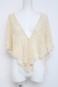 axes femme / レース重ねケープトッパーカーディガン M 生成り Y-26-03-09-062-AX-TO-SZ-ZY