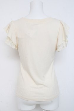 画像2: axes femme / 袖プチバラ使いトップス M 生成り Y-26-03-09-065-AX-TO-SZ-ZY