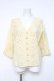 画像1: axes femme / スカラップ刺繍プルブラウス M イエロー Y-26-03-09-074-AX-BL-SZ-ZY (1)