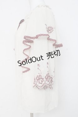 画像2: axes femme / 刺繍入パイピングプルオーバー M 生成り Y-26-03-09-075-AX-BL-SZ-ZY