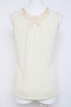 画像2: axes femme / ビジューストラップ付きタンク M 生成り Y-26-03-09-008-AX-TO-SZ-ZY