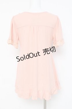 画像2: axes femme / レース切替Vネックチュニック M オレンジ Y-26-03-09-078-AX-OP-SZ-ZY