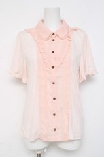 画像1: axes femme / ブラウス風カットプルオーバー M アワピンク Y-26-03-09-080-AX-TO-SZ-ZI (1)