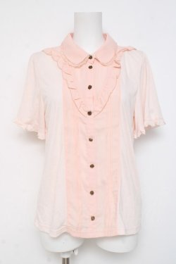 画像1: axes femme / ブラウス風カットプルオーバー M アワピンク Y-26-03-09-080-AX-TO-SZ-ZY