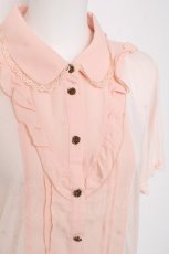 画像3: axes femme / ブラウス風カットプルオーバー M アワピンク Y-26-03-09-080-AX-TO-SZ-ZI (3)