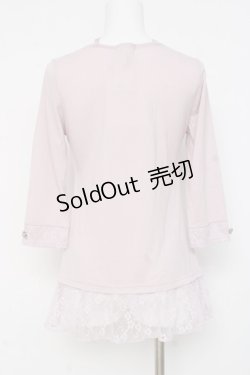 画像2: axes femme / プチローズホルター5部袖カットソー M ラベンダー Y-26-03-09-081-AX-TO-SZ-ZY