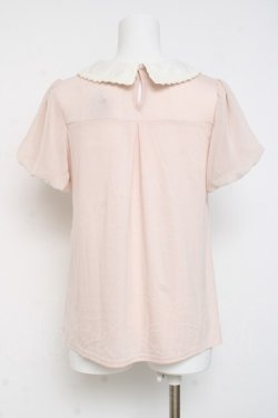 画像2: axes femme / チュール重ね半袖トップス M ピンク Y-26-03-09-085-AX-TO-SZ-ZY