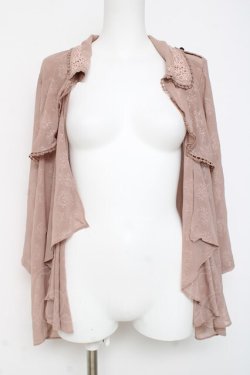 画像1: axes femme / 総柄シャツカーデ  ピンク Y-26-03-09-086-AX-TO-SZ-ZY