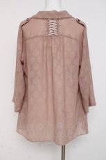 画像3: axes femme / 総柄シャツカーデ  ピンク Y-26-03-09-086-AX-TO-SZ-ZI (3)