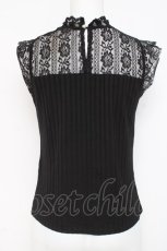 画像2: axes femme / パールデザインビスチェプルオーバー  黒 Y-26-03-09-009-AX-TO-SZ-ZY (2)