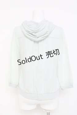 画像2: axes femme / 袖シアーパーカー M サックス Y-26-03-09-090-AX-TO-SZ-ZY