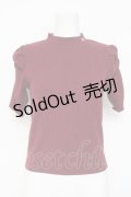 evelyn / ロゴチャームギャザートップス  ボルドー Y-26-03-09-091-LO-TO-SZ-ZY