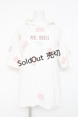 画像1: PINK HOUSE / キューピーワッペンフーディ  白 Y-26-03-09-095-LO-TO-SZ-ZY