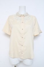 画像1: an another angelus / ローズモチーフレースシャツ F アイボリー Y-26-03-09-105-CA-BL-SZ-ZY (1)