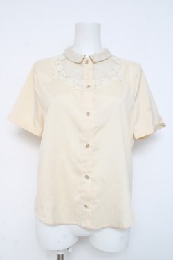 画像1: an another angelus / ローズモチーフレースシャツ F アイボリー Y-26-03-09-105-CA-BL-SZ-ZY