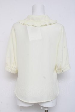 画像2: an another angelus / プリーツフリル衿ブラウス F オフホワイト Y-26-03-09-106-CA-BL-SZ-ZY