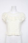 LIZ LISA / 総レースショートトップス 0 白 Y-26-03-09-112-LO-TO-SZ-ZY