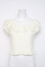 画像1: LIZ LISA / 総レースショートトップス 0 白 Y-26-03-09-112-LO-TO-SZ-ZS (1)