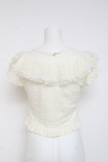 画像2: LIZ LISA / 総レースショートトップス 0 白 Y-26-03-09-112-LO-TO-SZ-ZS (2)