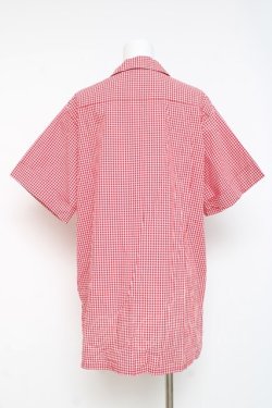 画像2: Physical Drop / サマーギンガムシリーズボーイフレンドワークシャツ  赤 Y-26-03-09-113-LO-BL-SZ-ZY