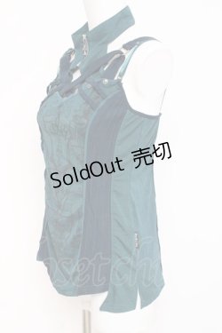 画像2: Ozz Croce / ホルターネックpt入りキャミ  グリーン Y-26-03-09-117-OO-TO-SZ-ZY