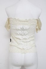 画像3: Ozz Croce / レースフリルオフショルトップス  オフ白 Y-26-03-09-118-OO-TO-SZ-ZY (3)