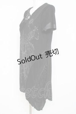 画像2: Ozz Croce / フックデザインpt入りチュニック  黒 Y-26-03-09-122-OO-OP-SZ-ZY