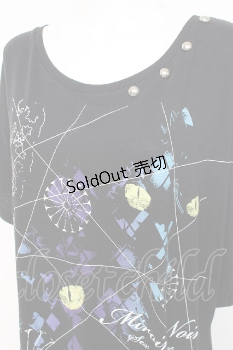 画像3: SEXPOT TOKYO / 猫目プリントミモレカットソー  黒 Y-26-03-09-124-PU-TO-SZ-ZS (3)