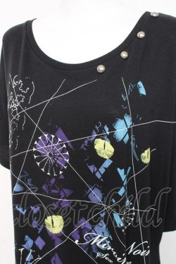 画像3: SEXPOT TOKYO / 猫目プリントミモレカットソー  黒 Y-26-03-09-124-PU-TO-SZ-ZY