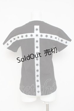 画像2: ALGONQUINS / プリント半袖カットソー  黒 Y-26-03-09-135-AL-TO-SZ-ZY