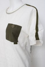 画像3: ALGONQUINS / モザイクシルエットpt半袖カットソー  白 Y-26-03-09-138-AL-TO-SZ-ZS (3)