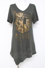 画像1: PUTUMAYO / Strange dream VネックT  カーキ Y-26-03-09-142-PT-TO-SZ-ZY (1)