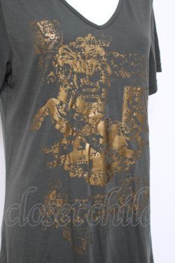 画像4: PUTUMAYO / Strange dream VネックT  カーキ Y-26-03-09-142-PT-TO-SZ-ZY