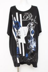 画像1: SEX POT ReVeNGe / The Phantom Of The One BIGスクエアカットソー F 黒 Y-26-03-09-145-SP-TO-SZ-ZY (1)