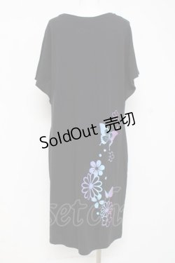 画像2: SEXPOT TOKYO / 華舞花魁ノワールミモレカットソー  黒 Y-26-03-09-147-PU-TO-SZ-ZY