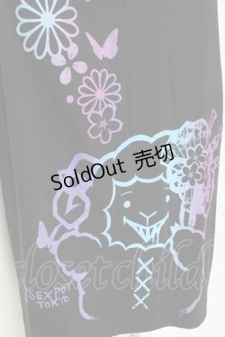 画像3: SEXPOT TOKYO / 華舞花魁ノワールミモレカットソー  黒 Y-26-03-09-147-PU-TO-SZ-ZY