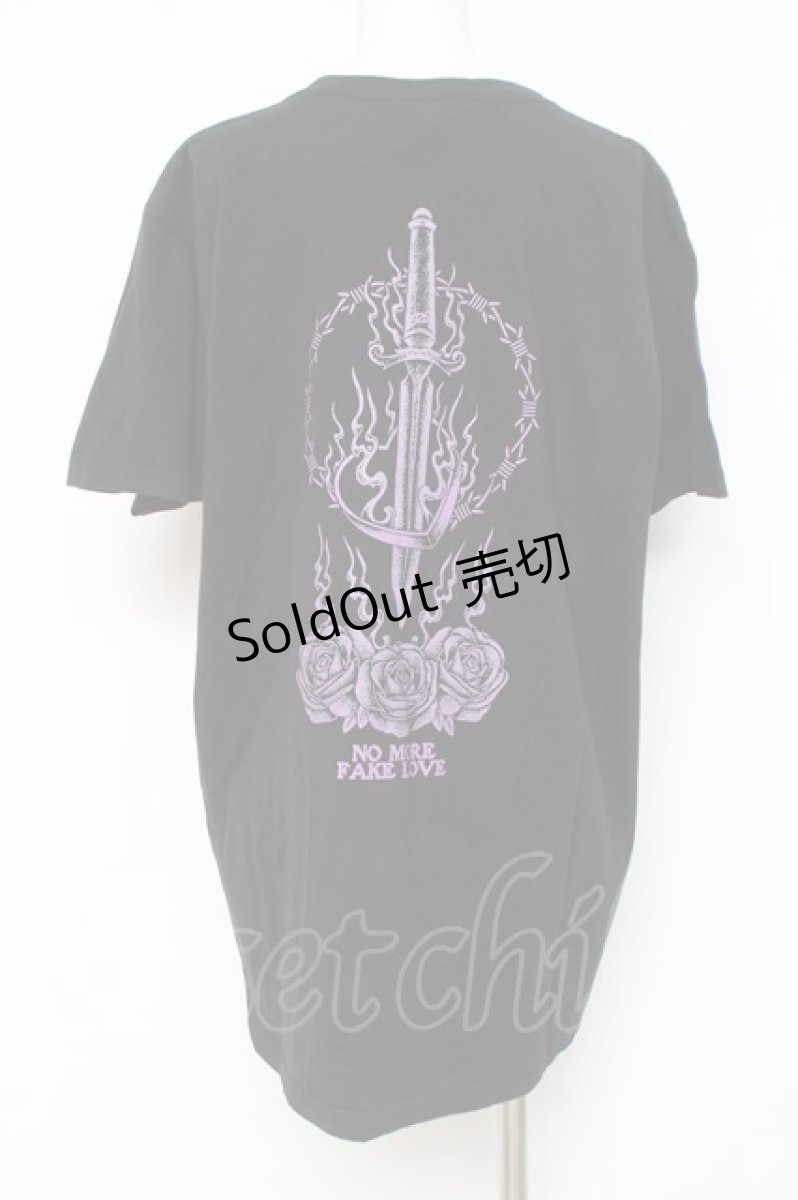 画像2: KRY CLOTHING / FAKE LOVE  黒×パープル Y-26-03-09-150-EL-TO-SZ-ZY (2)