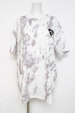 画像1: NieR Clothing / タイダイ染半袖カットソー F 白×グレー Y-26-03-09-153-PU-TO-SZ-ZY (1)