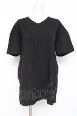 画像1: NieR Clothing / ROSE FACE GLITTER DESING CUTSEW F 黒×ピンク Y-26-03-09-156-PU-TS-SZ-ZY (1)