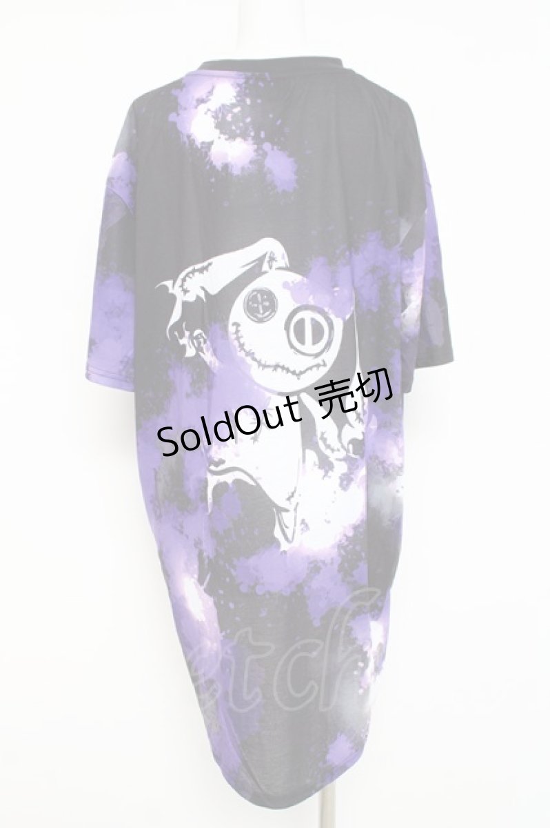 画像2: NieR Clothing / タイダイNieRちゃん ZIPカットソー F 黒×紫 Y-26-03-09-158-PU-TO-SZ-ZY (2)