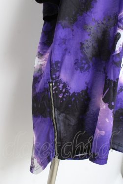 画像3: NieR Clothing / タイダイNieRちゃん ZIPカットソー F 黒×紫 Y-26-03-09-158-PU-TO-SZ-ZY