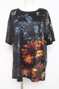 NieR Clothing / 向日葵 カットソー F 黒 Y-26-03-09-165-PU-TS-SZ-ZY