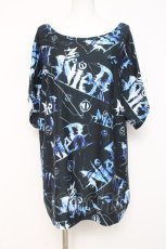 画像1: NieR Clothing / 夏用レディースコーデセット F 黒×青 Y-26-03-09-168-PU-OP-SZ-ZY (1)