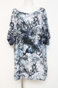 NieR Clothing / HALF SLEEVE カットソー【CRASH】  白 Y-26-03-09-169-PU-TO-SZ-ZY