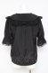 画像2: axes femme POETIQUE / ビックカラーパフブラウス M 黒 Y-26-03-09-018-AX-BL-SZ-ZY (2)
