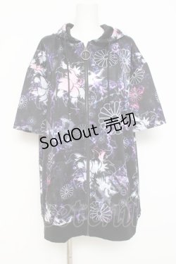 画像1: NieR Clothing / HALF SLEEVE ZIP OUTER 【九尾】 F パープル Y-26-03-09-172-PU-TO-SZ-ZY