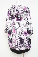 画像2: NieR Clothing / ZIP FOODIE【WHITE CRASH】 F 白×パープル Y-26-03-09-173-PU-TO-SZ-ZY (2)