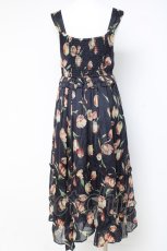 画像3: axes femme / チューリップ柄イレヘムワンピース M 紺 Y-26-03-09-181-AX-OP-SZ-ZI (3)