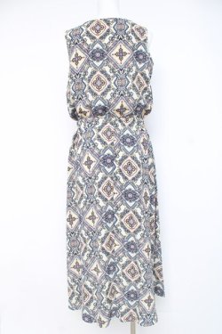 画像2: axes femme / バンダナ柄ワンピース  生成り Y-26-03-09-183-AX-OP-SZ-ZY