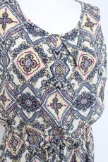 画像4: axes femme / バンダナ柄ワンピース  生成り Y-26-03-09-183-AX-OP-SZ-ZS (4)